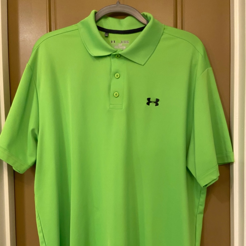 Under Armour Men's Lime Green Polo Shirt